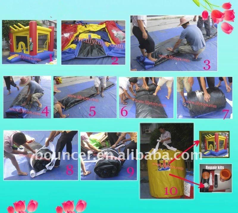 Inflatable Durable Slide Lilytoys Amazing Jungle Inflatable Playground Equipment