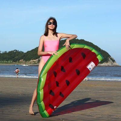 PVC Summer Water Play Equipment Toys Inflatable Swimming Half Watermelon Pool Float for Adult