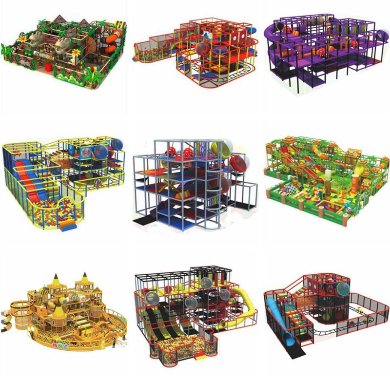 Customized Kids Playground Equipment Indoor Mall Amusement Park Castle Series