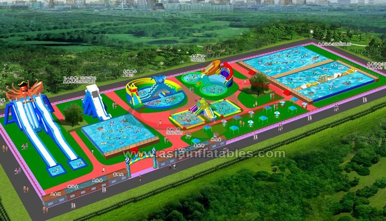 Outdoor Inflatable Water Playground for Kids and Adul Water Park Equipment for Sale