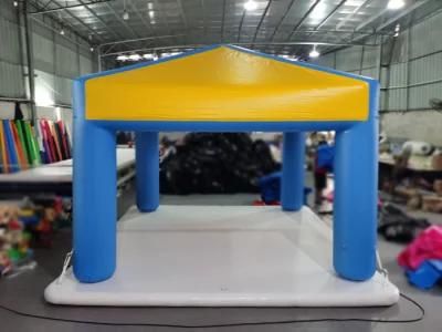 Inflatable Fishing Platform with Tent Floating Island