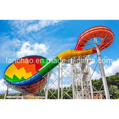 Big Size Water Slide Trumpet Slide Water Park Equipment