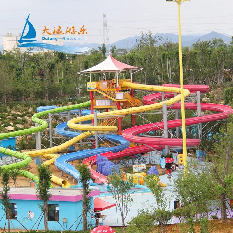 Factory Direct Slide for Swimming Pool Water Park Equipment Slides Fiberglass Outdoor Playground Wholesale Price