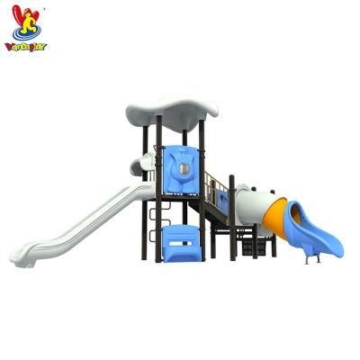 Children Outdoor Outer Space Playground Equipment with 2 Slide