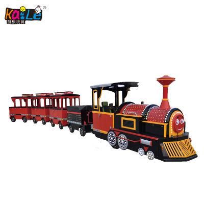 Outdoor Amusement Park Equipment Kids Tourist Electric Trackless Train for Adult