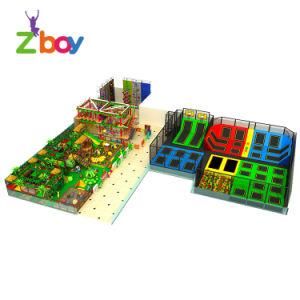 Soft Play Area Naughty Castle Ball Pool Equipment Kids Daycare Indoor Playground with Trampoline