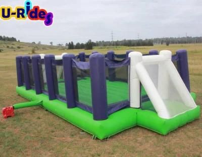 Cheap Wholesale Inflatable Soccer Arena Human Football Soccer Mannequin With Net