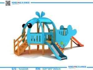 Outdoor Playground Cartoon Whale Series Children&prime;s Slide (YL62164)