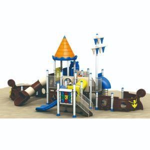 High Quality Safe Plastic School Outdoor Slide Pirate Ship Series Playground