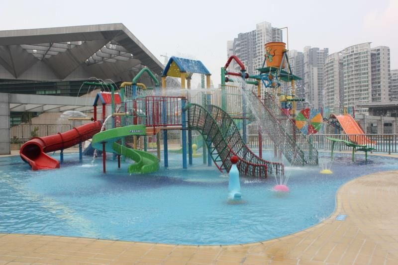 Colorful Multifunction Steel Tube Water Park