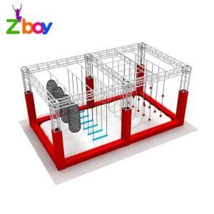 Hot Sale 7X4X5 Kids Indoor Sports Training Equipment Ninja Warrior Obstacles Courses