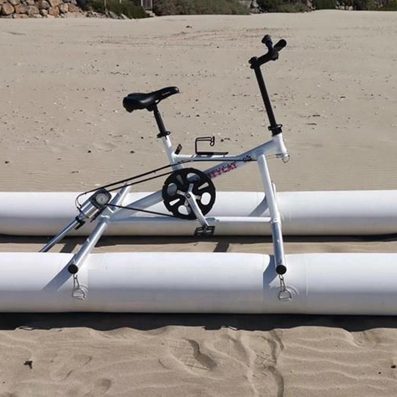 Heavy-Duty PVC Inflatable Banana Pontoons Tubes Cheap Water Bike Buoy Bicycle