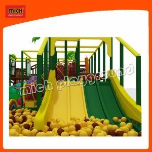 Mich Four Lanes Fiberglass Slide for Indoor Soft Playground
