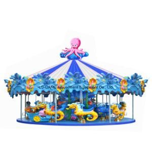 26/38 Seats Revolving Sea Horses Carousel for Amusement Park
