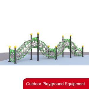 Amusement Park Galvanized Pipe Children Outdoor Playground with Rope Net
