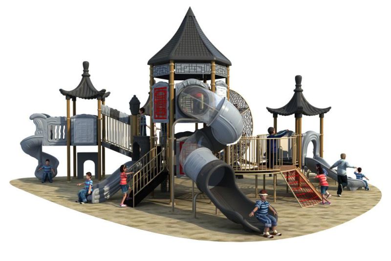 Chinoiserie Series Children Slide Outdoor Playground Amusement Equipment
