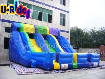 Commercial 3 Lines inflatable slide inflatable jumping slide for indoor and outdoor