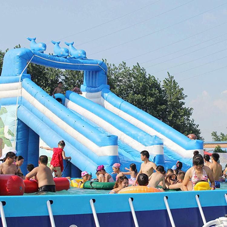 Multi Person Inflatable Water Slide Water PVC Inflatable Park for Kids