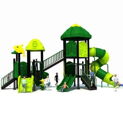 Spot Kids Community Outdoor Playground Plastic Slide Amusement Park Equipment