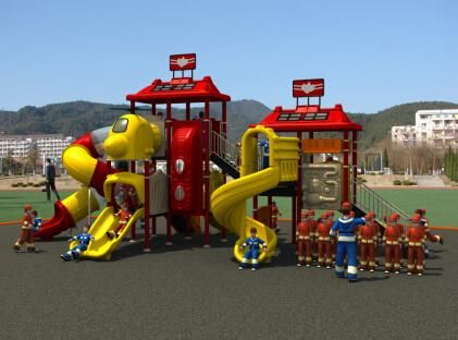 Outdoor Fire Man Collection Kids Park Playground Slide