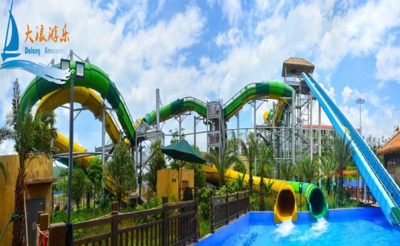 Double Roller Coaster Water Slide