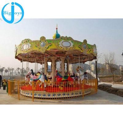 Newest Type Carousel Horse Rides Park Amusement 24 Seats