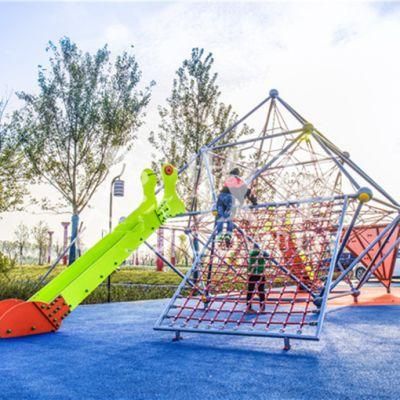 Kids Square Equipment Outdoor Park Playground Climbing Net Slides