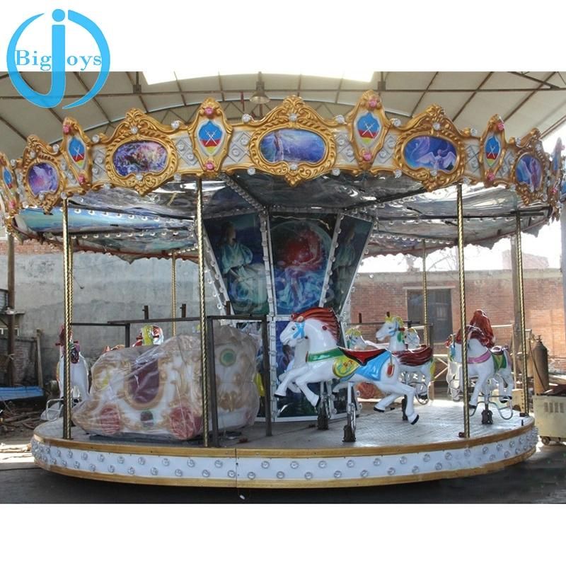 Cheap Amusement Park Mobile Trailer 16/24 Seats Carousel Ride (BJ-KR900)