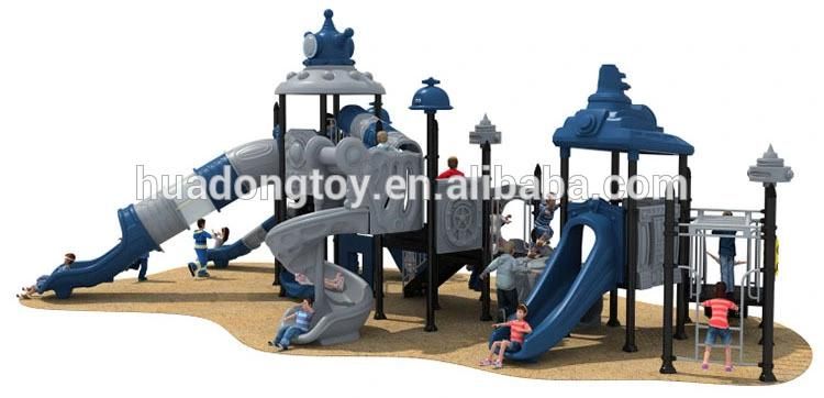 Outdoor Children Large Plastic Game Pipeline Slide Playground