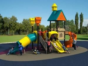 Plastic Material and Outdoor Playground Type Kids Play Equipment Slides (HD15A-122A)