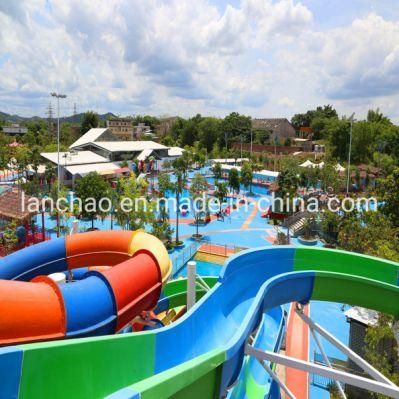 Theme Park Customized Fiberglass Water Slide by China Supplier