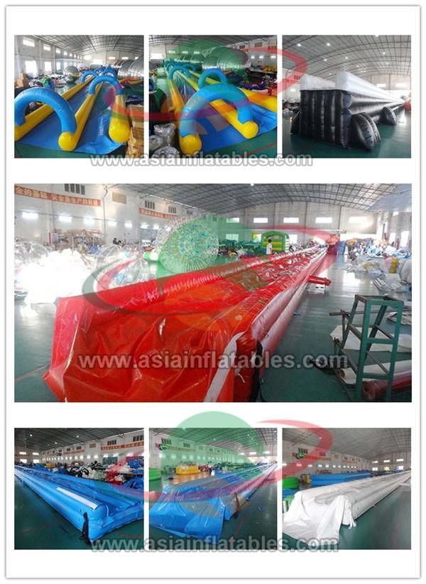 Commercial Use Giant Inflatable Water Slide Long Slip N Slide The City