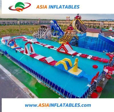 Giant Inflatable Land Water Park with Slide Pool for Sale