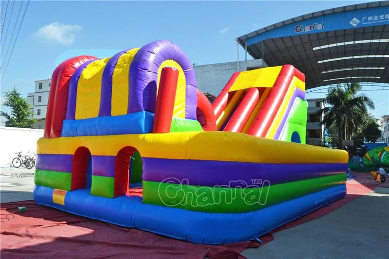 Colorful Commercial Inflatable Obstacle Course Game for Kids Chob357