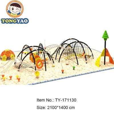 Children Outdoor Playground Physical Outdoor Climbing Nets with Rope Structure