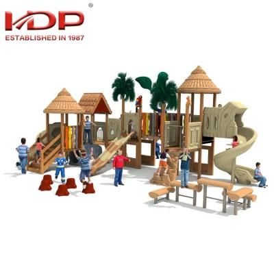 Wooden Children Outdoor Playground Castle Theme Amusement Equipment
