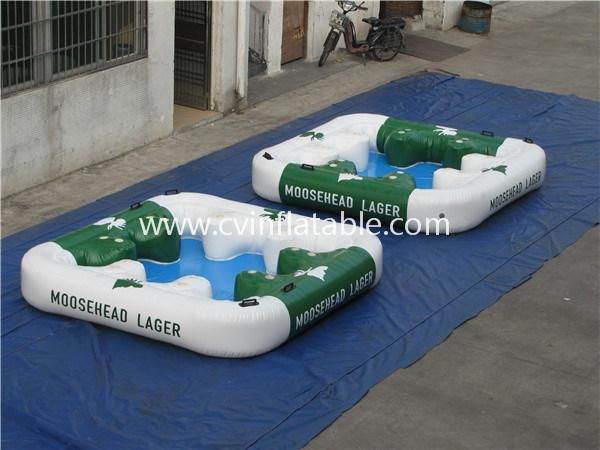 Custom 8 Person Inflatable Floating Island Raft