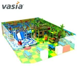 2019 New Design Ocean Mixed Jungle Theme colorful Plastic Slide Tube Indoor Children&prime;s Playground Equipment