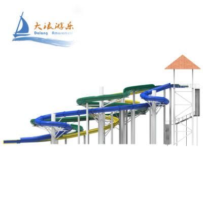 Large Scale Park Children Playground Outdoor Water Play Slide with High Quality