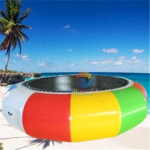 0.9mm PVC Tarpaulin Inflatable Water Bouncer Trampoline for Water Park