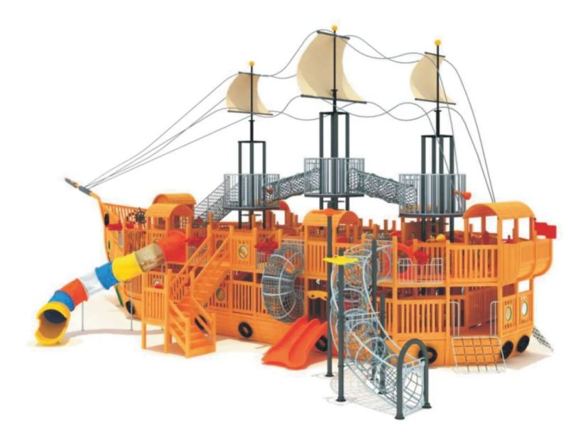 Pirate Ship Theme Outdoor Playground Equipment for Sale