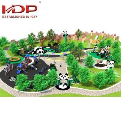 2018 Most Popular Large Children Panda Theme Outdoor Playground Park