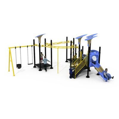 Child Outdoor Playground Slide Play Equipment with Swing