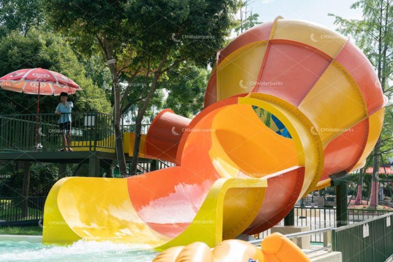 Customized Fiberglass Water Slide Outdoor Water Park Equipment