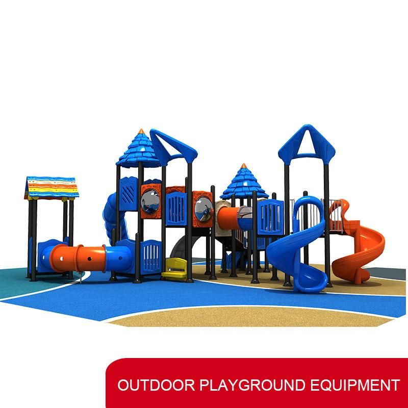 New Design Plastic Children Outdoor Playground Slide Equipment with CE/ISO Certificates
