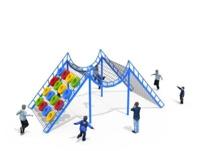 Outdoor Playground Big Kids Climbing Equipment with Wheels