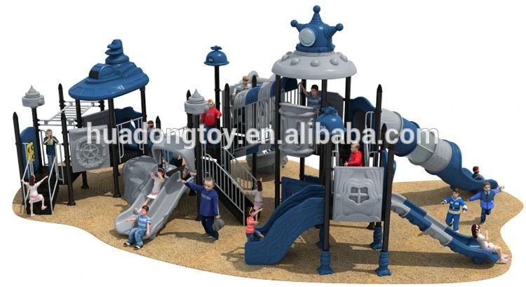 Outdoor Children Large Plastic Game Pipeline Slide Playground