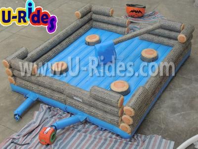 Inflatable Wipe out Game Commercial Grade Inflatable Mechanical bull sweeper games Inflatable Meltdown Game for Fun