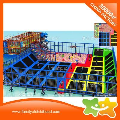 Multifunctional Indoor Trampoline with Naughty Castle