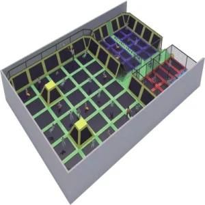 2017 Enjoyable Jumping Indoor Trampoline with Safety System